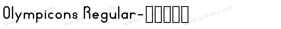 Olympicons Regular字体转换